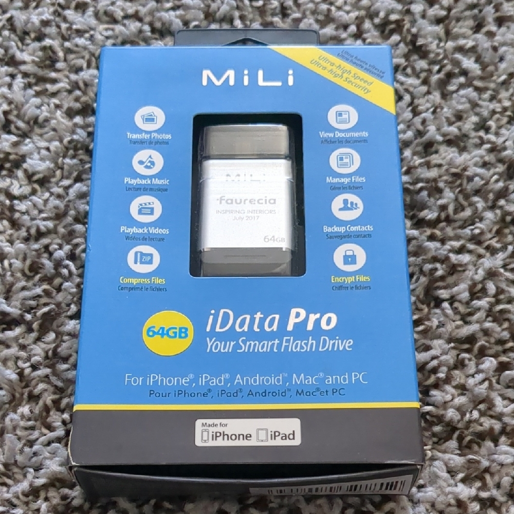 iData Pro 64GB Smart Flash Drive - Silver